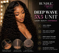 HD 5x5 Glueless Deep Wave Wig
