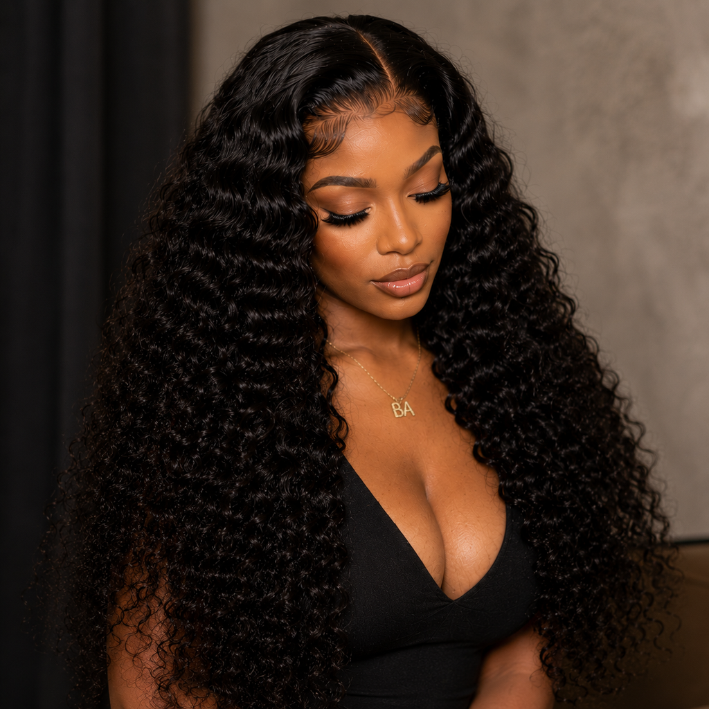 HD 5x5 Glueless Deep Wave Wig
